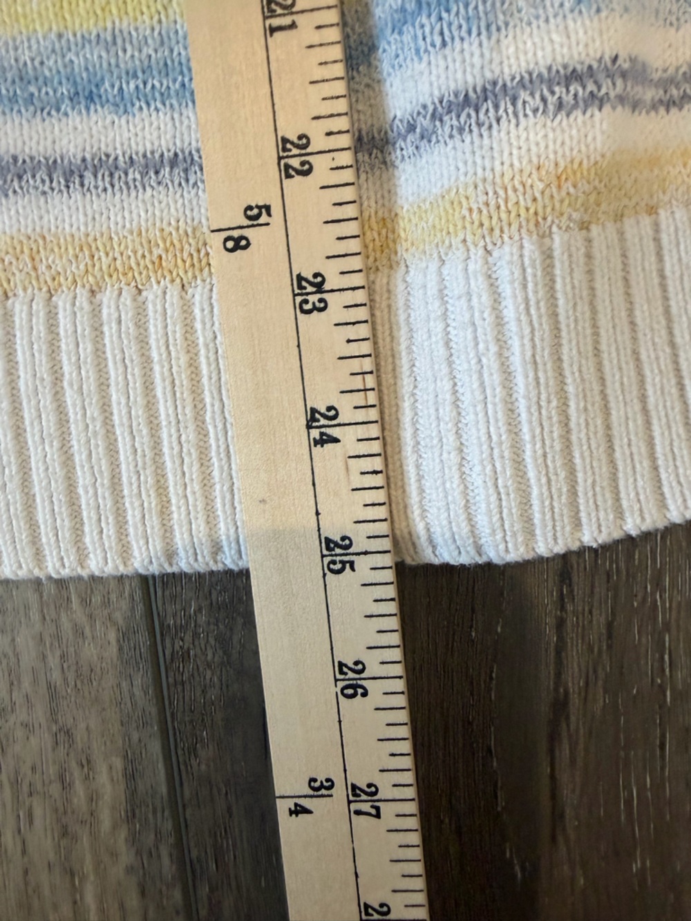 Talbots Pastel Striped Crewneck Sweater in Blue, Yellow & White - Picture 10 of 10
